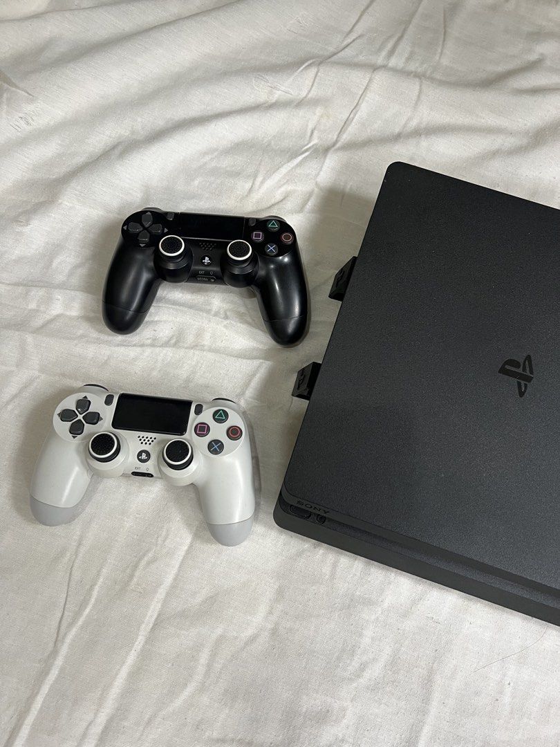 Sony PS4 Slim 1TB + 2 Controllers + 5 Games | Good Condition (Category: PlayStation) located in Batangas. Submitted by buy3get1freerandom (Listing ID 1461854998, Image 2). Description: Selling my Sony PlayStation 4 Slim 1TB in good working condition. First owner and well taken care of. Bought this at Data Blitz. Everything has been tested and is working properly. INCLUSIONS: 🎮 PS4 Slim 1TB Console 🕹️ 2 Original/Stock Sony DualShock 4 Controller