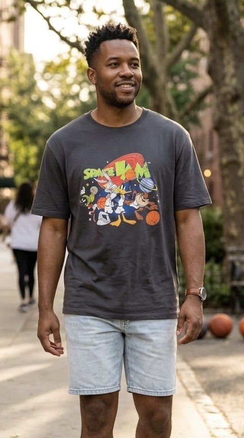 SPACE JAM (Category: Tshirts & Polo Shirts ) located in Cavite. Submitted by handpickedshirts (Listing ID 1461804600, Image 3). Description: New Approx L29in W23in laid flat Fits L/XL frames No backprint.