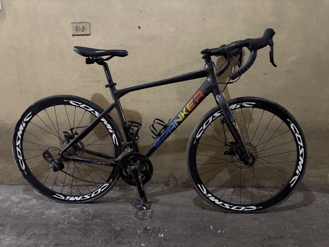 Spanker Road Bike (Category: Bicycles) located in Manila. Submitted by angely12 (Listing ID 1461896450, Image 1). Description: Dirty due to storage/ Needs cleaning Flat tires (nakatambak lang) Bring your own pick up preferrably face to face to check the item. No inclusions Price SLIGHTLY NEGOTIABLE Loc: Hermosa ,Tondo No returns/refund.