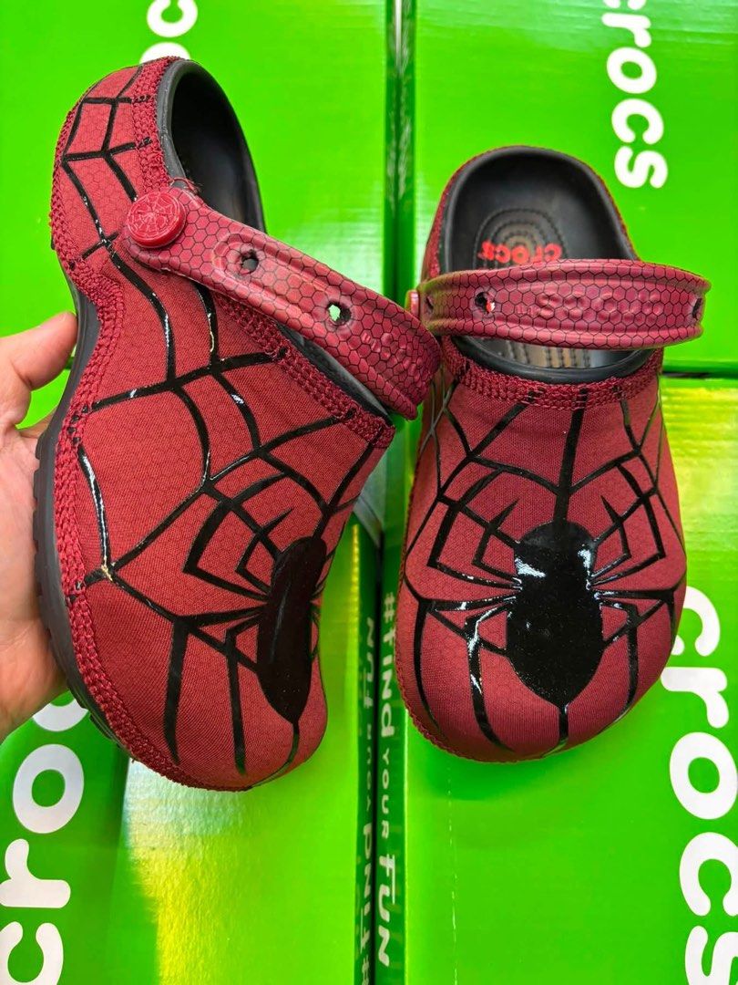 Spider-Man Neo Classic Clogs (Category: Slippers and slides) located in Manila. Submitted by YSABELLE_MARGARETTE (Listing ID 1461820112, Image 2). Description: size 36-45 (men & women available) lalamove courier around metro manila, J&T courier outside manila PAYMENT FIRST THRU GCASH OR BDO.