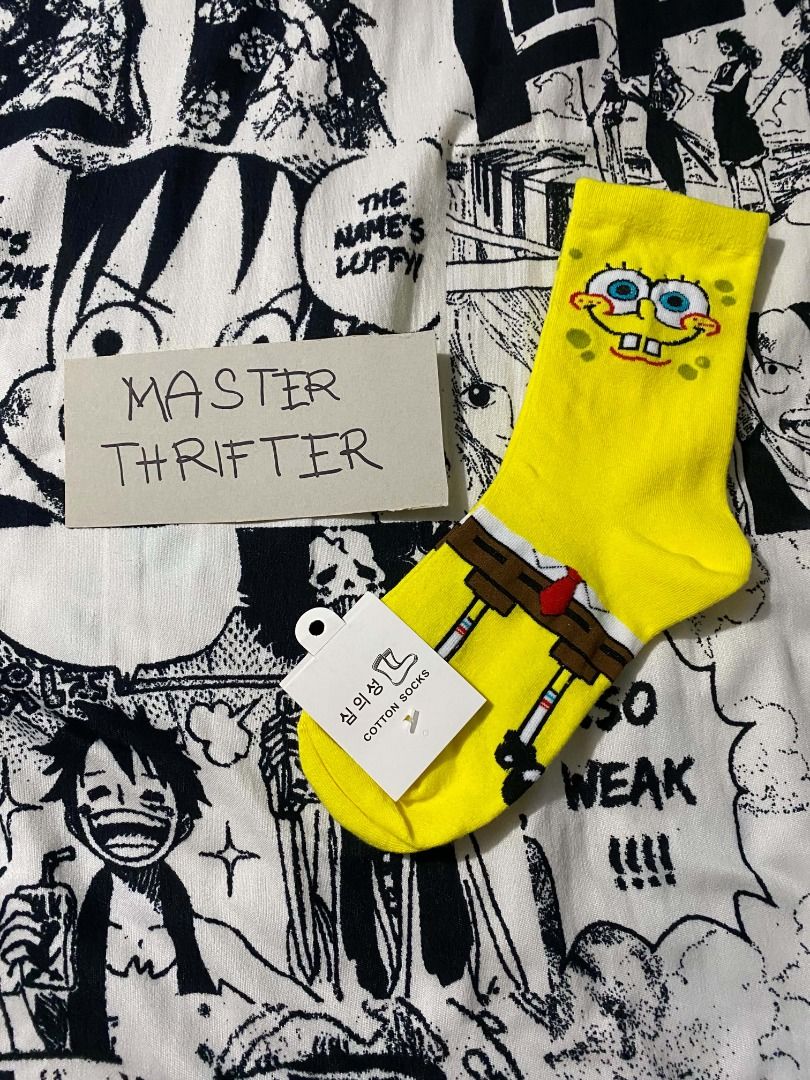 Spongebob Socks (Category: Socks) located in Las Pinas. Submitted by masterthrifter7638574 (Listing ID 1461922445, Image 1). Description: No Issue. 💵 Gcash / Cash 📍South Mall, Las Pinas City 📦Lalamove, Jnt and Pick-up.