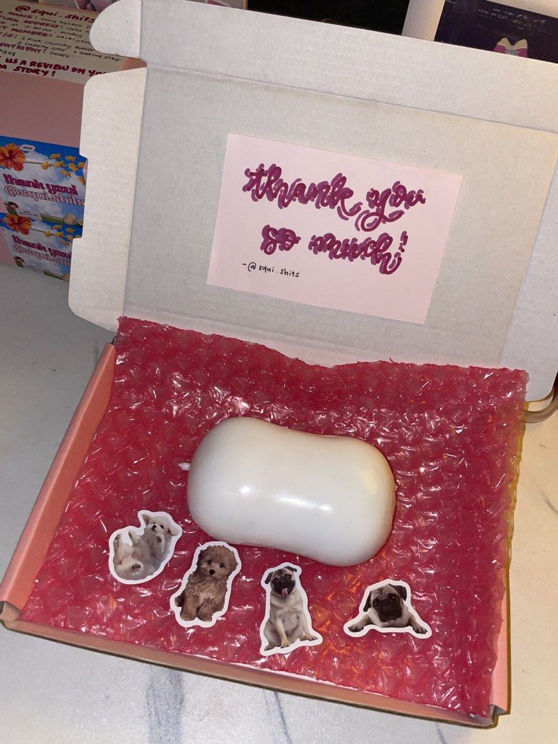 Squishies (Category: Body Care) located in Manila. Submitted by clayne_velour (Listing ID 1461939041, Image 3). Description: ₱349 - Crunchy Soap ₱349 - Crunchy Butter ₱299 - Vaseline Strawberry ₱299 - Vaseline Butter READY STOCK! SAME DAY DELIVERY! For faster response, contact on IG: @squi.shits .