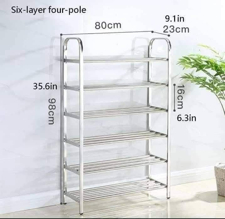 Stainless shoe rack 6 layer (Category: Shelves, Cabinets & Racks) located in Manila. Submitted by yzlshop (Listing ID 1461898647, Image 3). Description: .