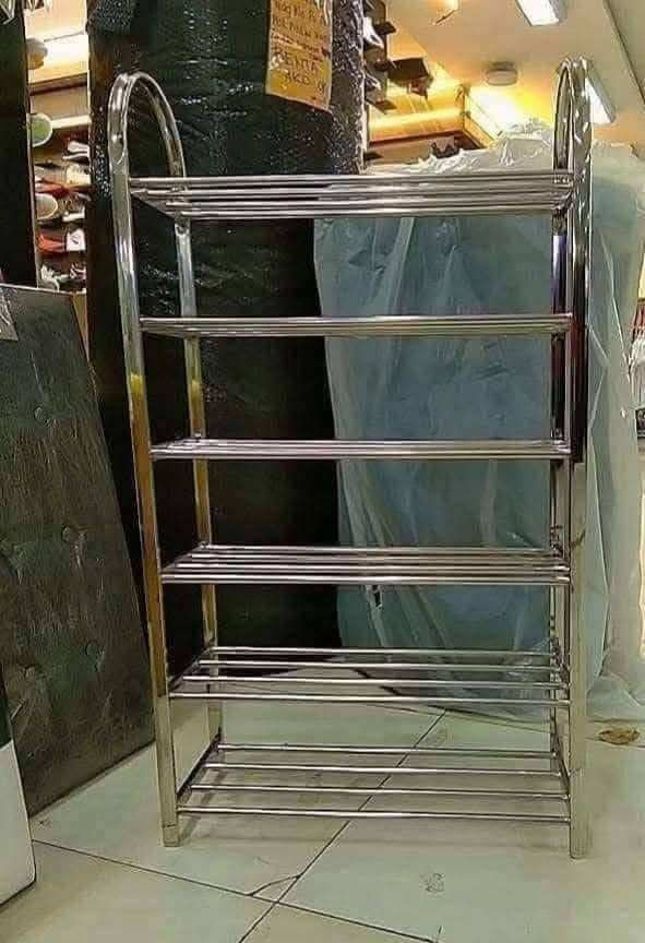 Stainless shoe rack 6 layer (Category: Shelves, Cabinets & Racks) located in Manila. Submitted by yzlshop (Listing ID 1461898647, Image 2). Description: .