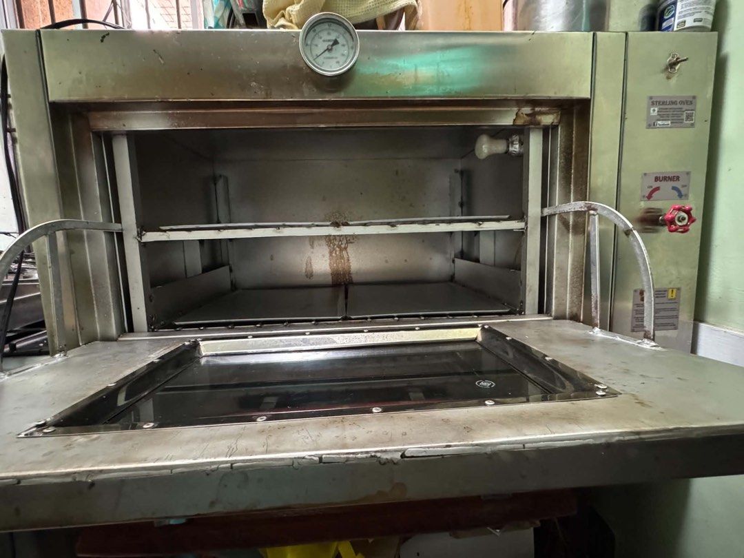 Sterling Oven 4 Trays (Category: Ovens & Toasters) located in Las Pinas. Submitted by maumeowrecto (Listing ID 1461939553, Image 2). Description: - Sterling Commercial Gas Oven - Stainless Steel Exterior - Built-in Thermometer - Two (2) Shelves Inside - Bottom Storage Drawer - Ideal for Bakeries or Restaurants - In excellent working condition RFS; Upgrade 4trays + (Free 2 Trays) H30 W26 L45 inch Sterling Oven.