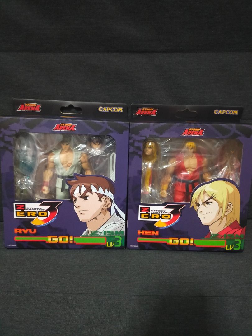 Storm Arena Street Fighter Ryu Ken (Category: Figurines & Statues) located in Imus. Submitted by genzach (Listing ID 1460552563, Image 1). Description: Storm Arena Street Fighter Ryu and Ken 1/12 action figures Brand new MISB no issues Stored away from sunlight and humidity. 7,500 - available as set ONLY (last price) 3750 x 2 Payment: Maya/Gotyme/Bank Transfer Shipping: Lalamove only (to be booked by buyer).