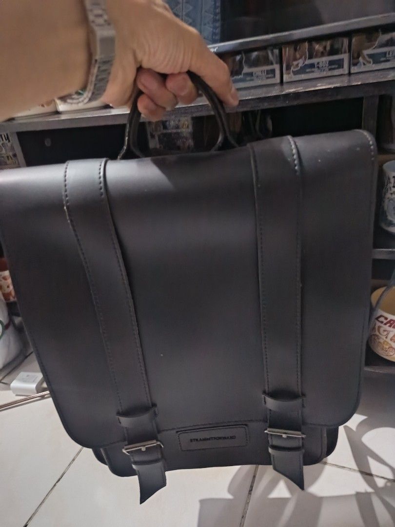 Straightforward Ètoile Backpack (Category: Backpacks) located in Manila. Submitted by katunying2021 (Listing ID 1461982487, Image 1). Description: For Sale!!! Straightforward DVL Ètoile Backpack in Onyx Black & Light Gray This is a Straightforward DVL vegan leather backpack featuring distinctive vertical front straps and buckle closures. ✅Selling Price: 1,500 each ❎Original Price: 2,500 each Brand new On hand For Lalamove pick up or meet-up Locat