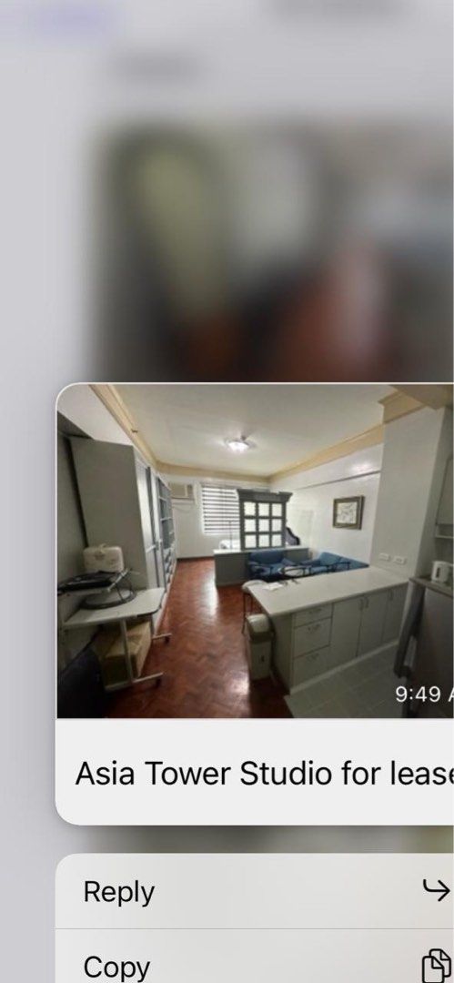 Studio for Rent (Category: Apartments & Condos) located in Manila. Submitted by evledbyll09768 (Listing ID 1461845952, Image 2). Description: Greenbelt Area .