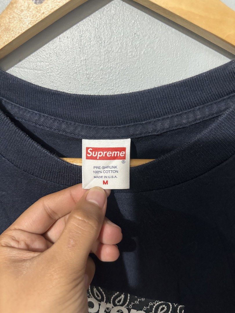 Supreme bandana (Category: Tshirts & Polo Shirts ) located in Cebu City. Submitted by charlyx (Listing ID 1461985207, Image 3). Description: Excellent No issue Color rate 9.8-10 Authentic L27 W22.