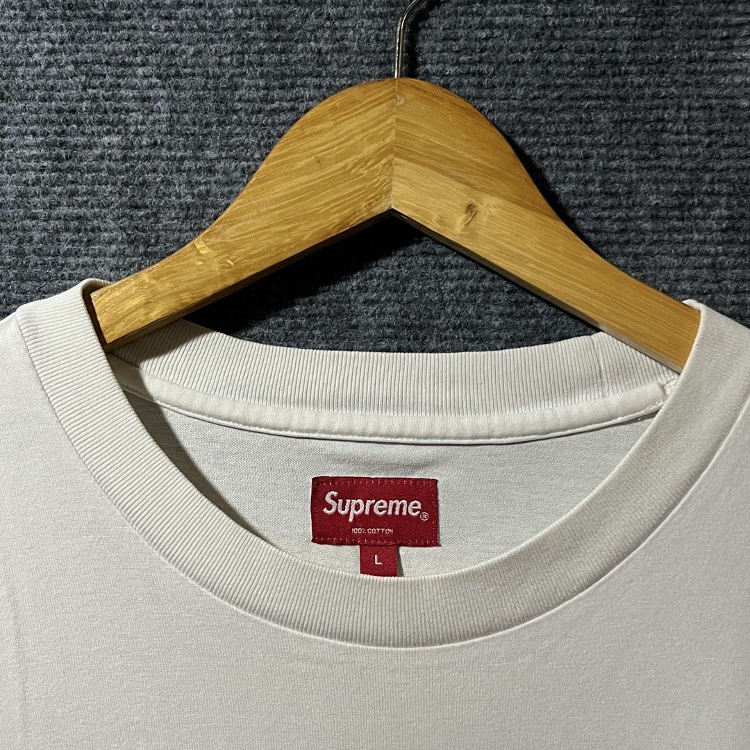 SUPREME MESH STRIPE POCKET TEE (Category: Activewear) located in Naga. Submitted by goodfinds_only.v1 (Listing ID 1461863147, Image 3). Description: FOR SALE -SUPREME MESH STRIPES POCKET TEE SIZE:LARGE MEASUREMENS WIDTH:24 INCHES LENGTH:30 INCHES COLOR RATE:10/10 EXCELLENT CONDITION NO FLAWS DM ME TO PURCHASE! LOCATION:NAGA CITY BICOL.