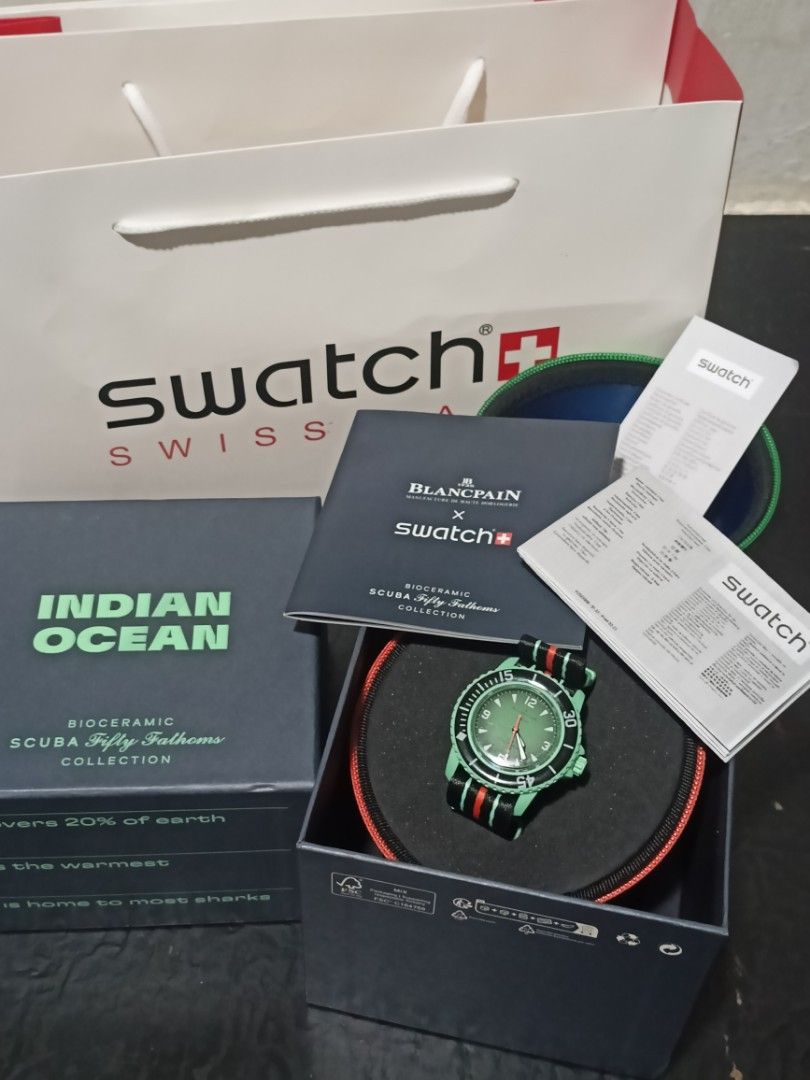 SWATCH BLANCPAIN (Category: Men's Watches) located in Manila. Submitted by bozzvash (Listing ID 1461894279, Image 1). Description: SWATCH BLANCPAIN TOP G'S QUALITY ✅ ROTATING INSERT BEZEL ✅ LUMINOUS ✅ LIGHWEIGHT ✅ AUTOMATIC MOVEMENT 1500 ONLY YES 1350 ONLY LANG PO TONDO MANILA ..