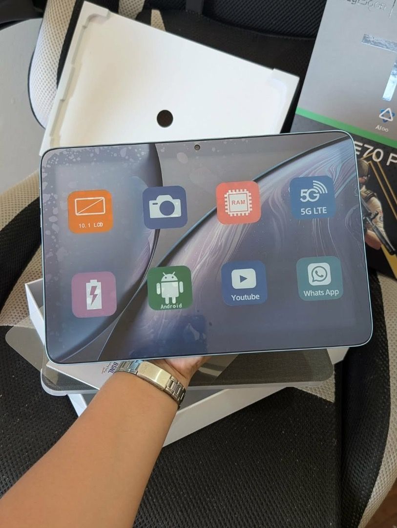 Tablet Android (Category: Android) located in Manila. Submitted by swiftdeer_8808f2 (Listing ID 1461862473, Image 2). Description: - Brand new Android tablet - Large 10.1-inch LCD display - Supports 5G LTE connectivity - Sleek and modern design - Ideal for browsing, streaming, and gaming - Comes with all accessories.