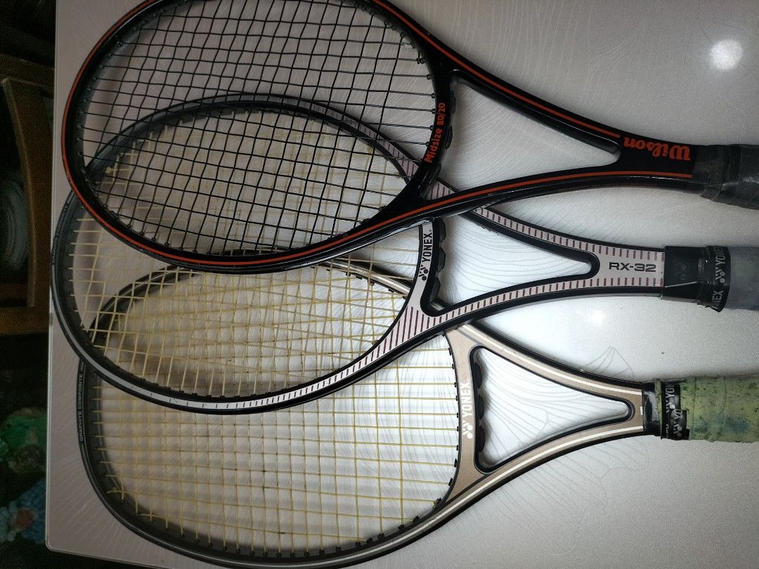 Tennis Rackets bundle (Category: Racket and Ball Sports) located in Cainta. Submitted by banzvi73 (Listing ID 1461903747, Image 2). Description: per bundle only prices 1495 Bridgestone dunlop 1795 yonex wilson 3pcs 995 as is WYSIWYG preloved original .