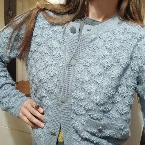 TEXTURED BUTTON CARDIGAN SIZE M (Category: Coats, Jackets and Outerwear) located in Pavia. Submitted by braveowl.0f8ca0 (Listing ID 1461900402, Image 2). Description: TEXTURED BUTTON CARDIGAN Size M LOCATION ILOILO CITY.
