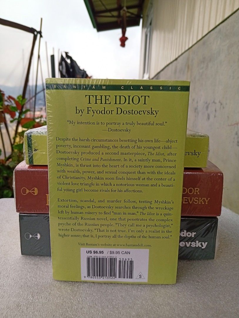 The Idiot by Fyodor Dostoevsky Bantam Classic (Category: Storybooks) located in La Trinidad. Submitted by cla.rissa317 (Listing ID 1461837334, Image 3). Description: 🌻❣️AVAILABLE❣️🤗🌿 Authentic Books Brand New/MMPB Location: Benguet Kindly message me for more inquiries and for your orders, thank you. I'll send more photos upon request☺️ For Dropping (COP/GCash) 🍂Malcolm Square, Baguio 🍂Km5, Pico, La Trinidad ‼️No to rush dropping pls For Deli