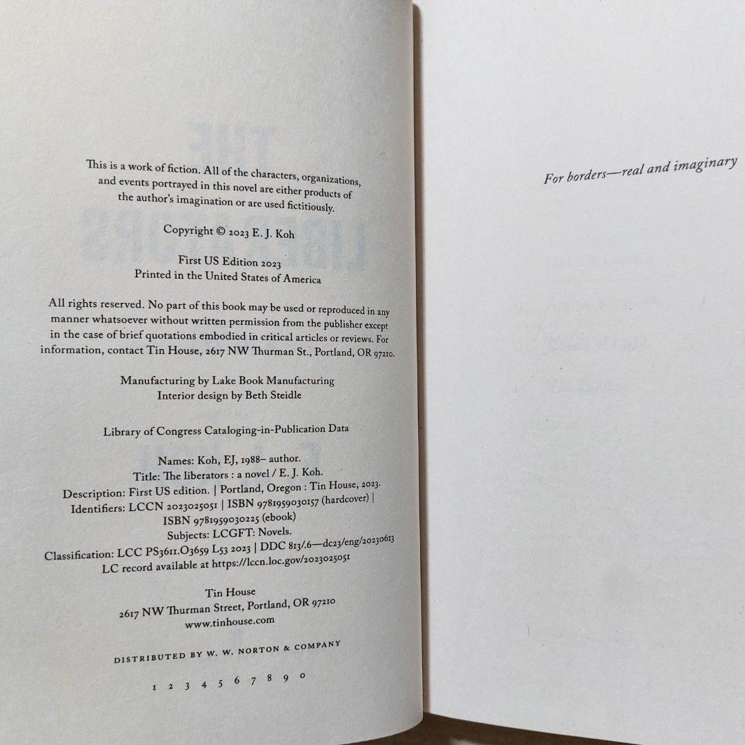 The Liberators: A Novel by E. J. Koh (Category: Storybooks) located in San Pedro. Submitted by hydeist (Listing ID 1461821120, Image 3). Description: used hardbound in good condition with some wear on the dust jacket authentic copy bought in the UK.