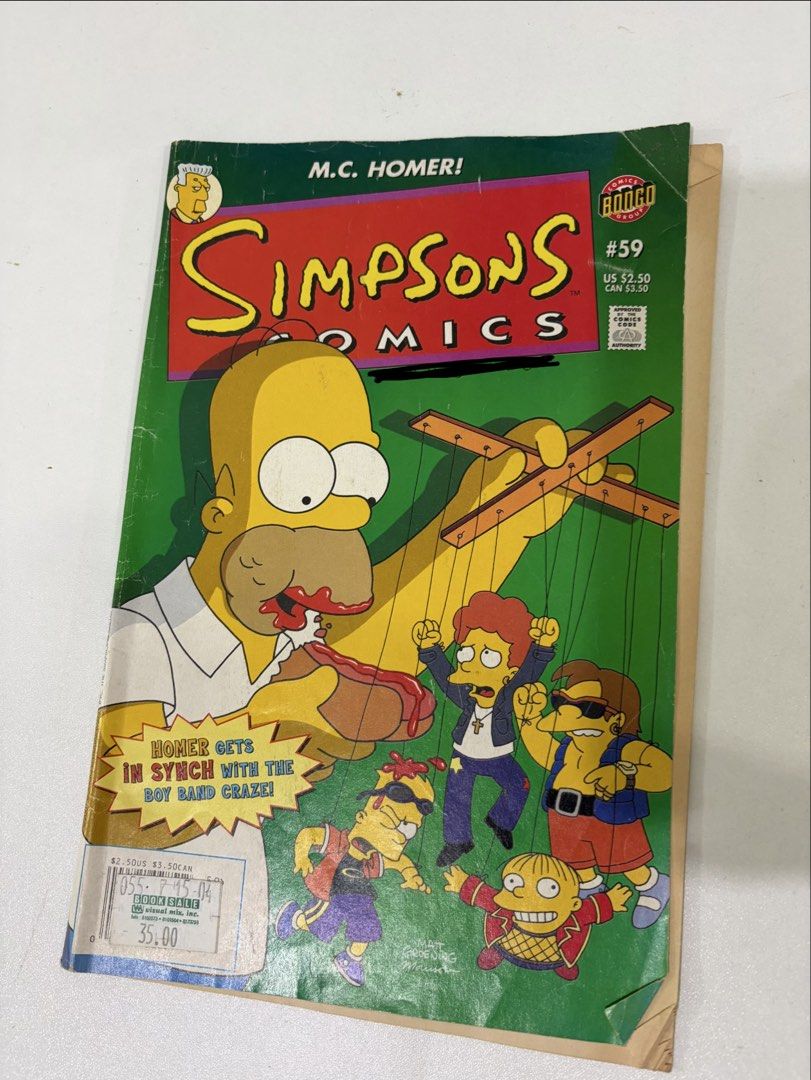 The Simpsons Comics No. 59 (Category: Comics & Manga) located in Manila. Submitted by Mimi020623 (Listing ID 1461959260, Image 1). Description: Selling The Simpsons Comics #59.