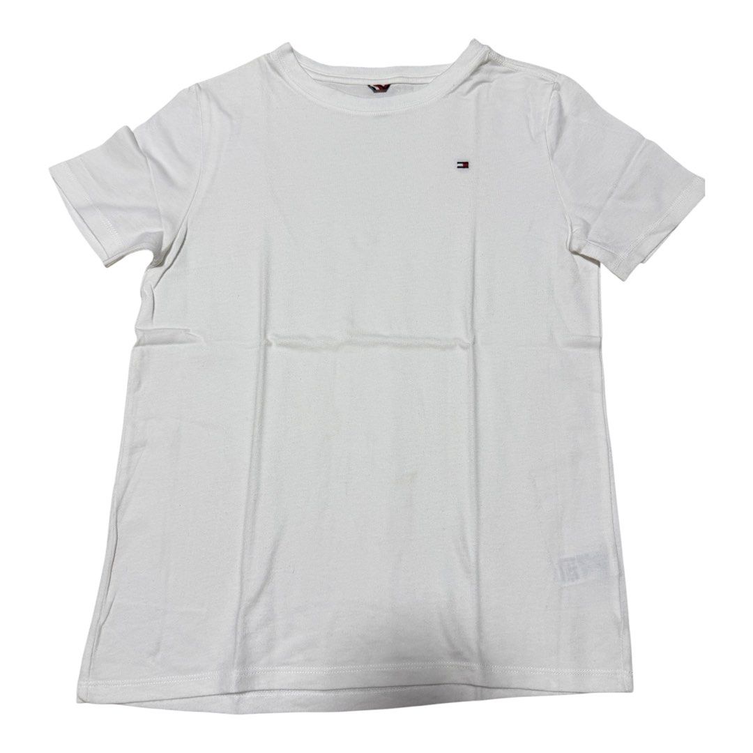 Tommy Hilfiger white shirt (Category: Babies & Kids Fashion) located in Lipa City. Submitted by lifestyled (Listing ID 1461852880, Image 3). Description: Tommy Hilfiger white shirts Size L (12-14) Aa-16” L- 21.5” Color rate 7/10 Sold as set 💯 Authentic.