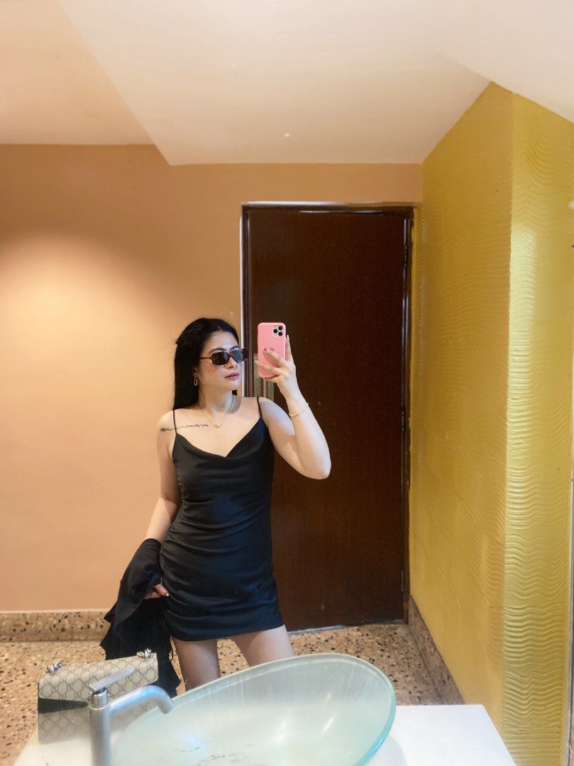 Topshop Mini silk dress (Category: Dresses) located in Subic. Submitted by luxebylr (Listing ID 1461860673, Image 3). Description: Can fit up to xs-semi med.