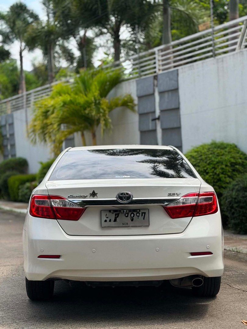 Toyota Camry 2.4V Executive Auto (Category: Used Cars) located in Manila. Submitted by quality_cars (Listing ID 1461959592, Image 3). Description: Toyota Camry 2.4V Executive 2014model Cash Financing ok Very Fresh condition Complete OR/CR Open Deed of sale All Original Paint very fresh Top of the line Specifications: 2.4 engine very powerful engine Automatic transmission Complete Tools & Reserved Tire Very fresh intact interior Wood panels Fresh 