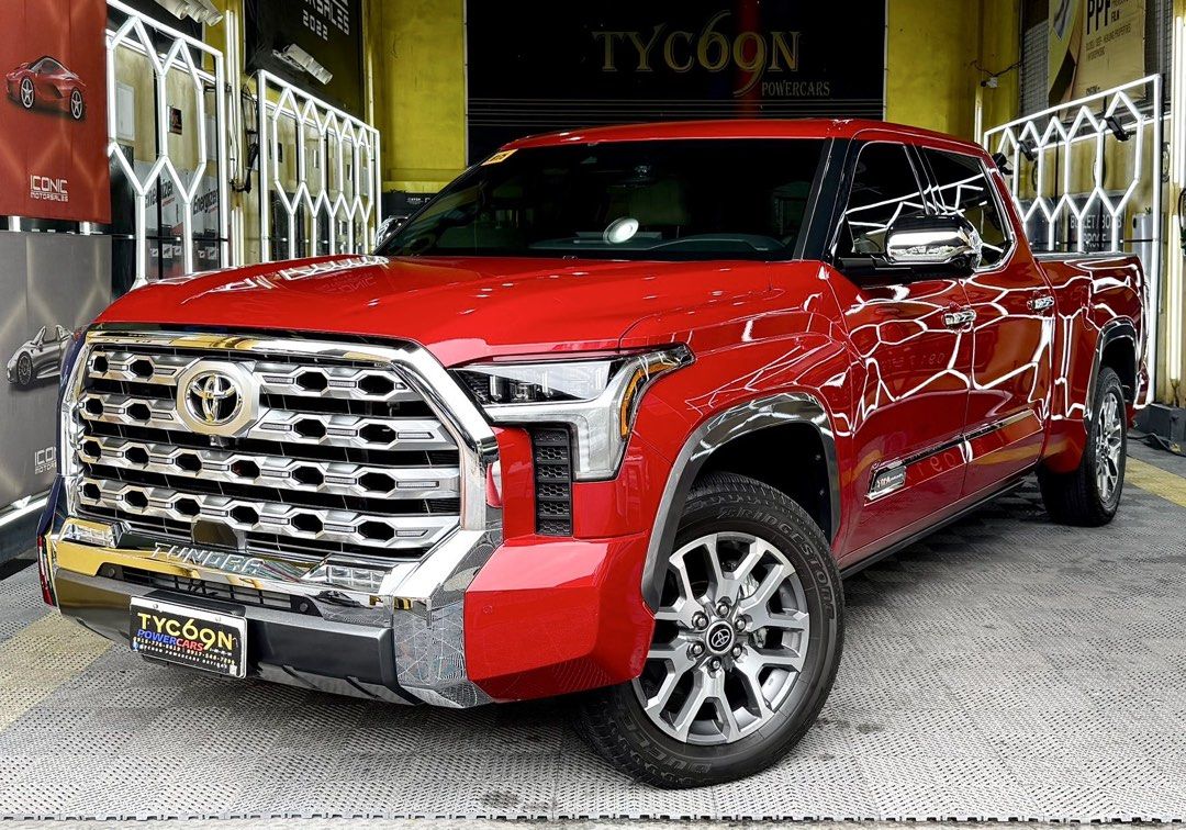 Toyota Tundra (Category: Used Cars) located in Pasig City. Submitted by tycoon.cars (Listing ID 1461822779, Image 1). Description: TOYOTA TUNDRA 1794 - 2022 Model - 1,4XXkms. Original Mileage - 1794 Edition - RARE! - 3.4L Twin Turbo i-FORCEMAX V6 - Gas - ALL STOCK - LIKE BRAND NEW - NO ISSUES - Wednesday Coding We Don’t Sell Cars, We Sell Dreams. BUY•SELL•TRADE•CONSIGN•FINANCING Tycoon Powercars www.tycoonpowercars.com Autocamp #100 Ortigas Avenu