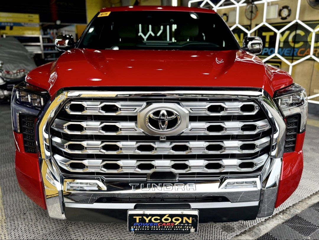 Toyota Tundra (Category: Used Cars) located in Pasig City. Submitted by tycoon.cars (Listing ID 1461822779, Image 2). Description: TOYOTA TUNDRA 1794 - 2022 Model - 1,4XXkms. Original Mileage - 1794 Edition - RARE! - 3.4L Twin Turbo i-FORCEMAX V6 - Gas - ALL STOCK - LIKE BRAND NEW - NO ISSUES - Wednesday Coding We Don’t Sell Cars, We Sell Dreams. BUY•SELL•TRADE•CONSIGN•FINANCING Tycoon Powercars www.tycoonpowercars.com Autocamp #100 Ortigas Avenu