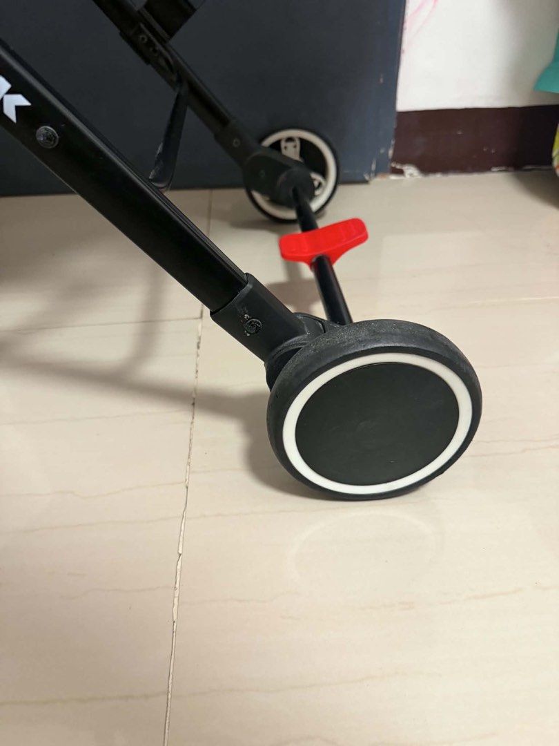TREK Lightweight Baby Stroller (Category: Strollers) located in Pasig City. Submitted by tintin.v1 (Listing ID 1461911787, Image 3). Description: - Lightweight and easy to carry for travel - Folds compactly for convenient storage - Adjustable harness ensures child's safety - Canopy provides ample shade - Smooth-rolling wheels for easy maneuverability - Ideal for parents who are always on the go - Note: Minor scuffs on frame and wheels from normal
