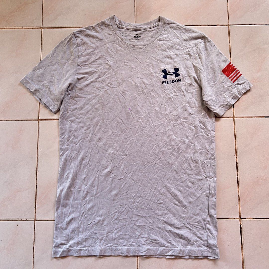 Under armour Freedom shirt 🔥 (Category: Activewear) located in Jinoba-an. Submitted by eegiboy (Listing ID 1461861706, Image 1). Description: Wts: under armour freedom shirt size medium Dimes:20/28 Excellent condition 550plussf Dm me if interested Thankyou.
