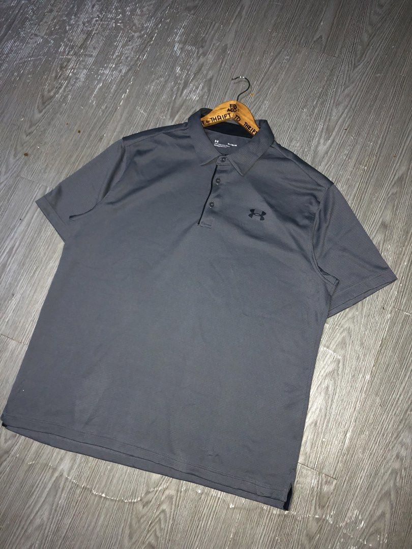 UNDER ARMOUR POLO SHIRT GRAY (Category: Tshirts & Polo Shirts ) located in Manila. Submitted by triptothrift7 (Listing ID 1461821493, Image 3). Description: pm me for fast transaction! UNDER ARMOUR POLO SHIRT GRAY for only 899 size xl to xxl width 25 x 30 length need wash only authentic legit excellent condition color rate 9/10 authentic legit mode of payment gcash or bank transfer location Biñan laguna.