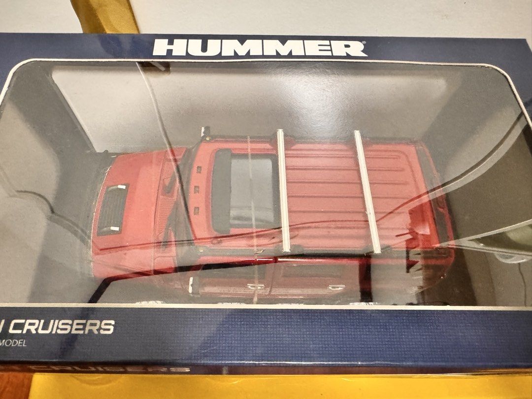 UNIOIL HUMMER (Red) (Category: Vehicle & Diecast Models) located in Quezon City. Submitted by helloandgoodbuy (Listing ID 1461824411, Image 3). Description: ✅ Brand new item. Never taken out of box. ✅ Box in great condition. ✅ Die cast vehicle. 1/24 Scale ✅ Hummer H2 ✅ August 2018 released. ✅ Excellent UNIOIL collectable. ✅ Meet up at Petron Atherton Fairview or SM Novaliches ✅ Delivery via Lalamove (buyer shoulders cost) or via LBC (Cash On Pick