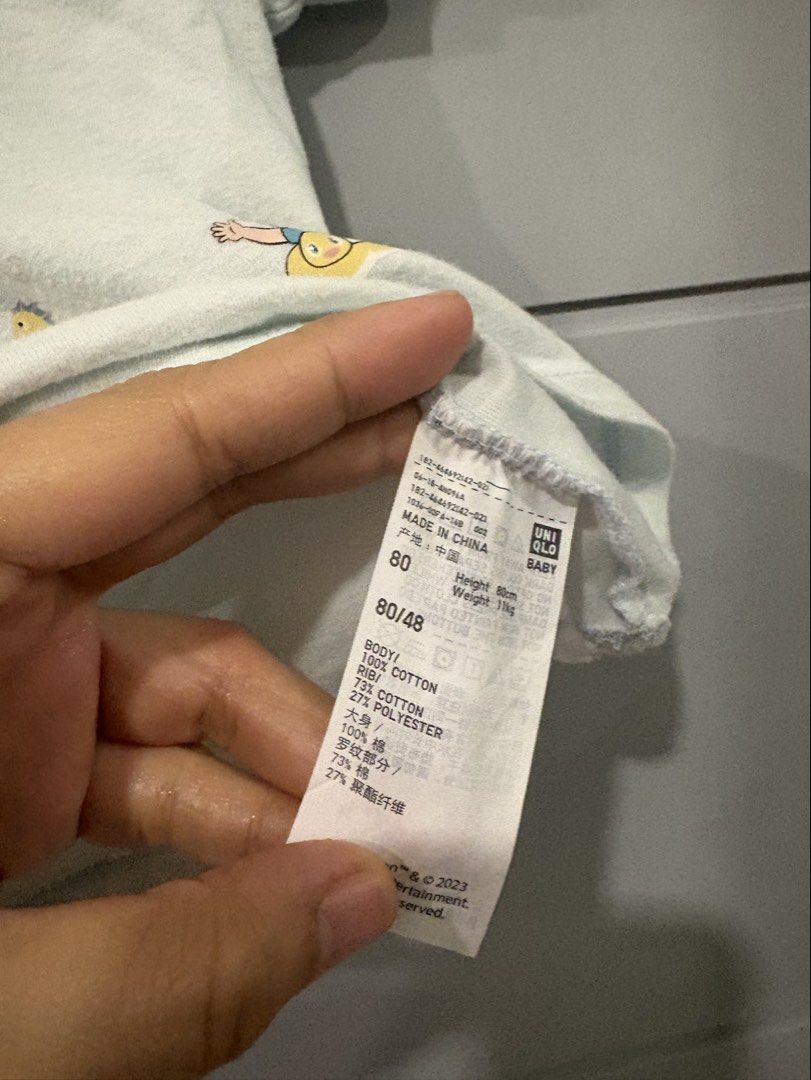 UNIQLO KIDS COCOMELON TSHIRT (size80) (Category: Babies & Kids Fashion) located in Lipa City. Submitted by upcycle_alley (Listing ID 1462024949, Image 2). Description: .