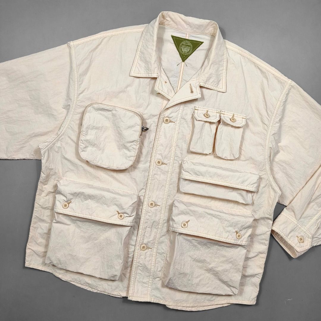 UNSTUDIED NYLON MULTIPOCKET JACKET (Category: Coats, Jackets and Outerwear) located in Baguio. Submitted by curatedandselected (Listing ID 1461910463, Image 2). Description: Size: large to XL Dimes: 26.5W x 30L Condition: 9.5/10 Fabric: nylon.