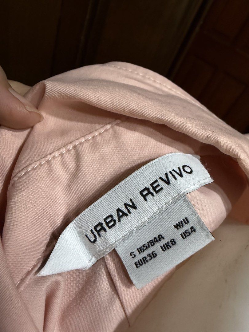 Urban Revivo Dress (Category: Dresses) located in Del Monte. Submitted by kbshoppingaccount (Listing ID 1461910913, Image 2). Description: Used only once!! The cinch waist is really good, and it’s a good pastel pink color ✨✨.