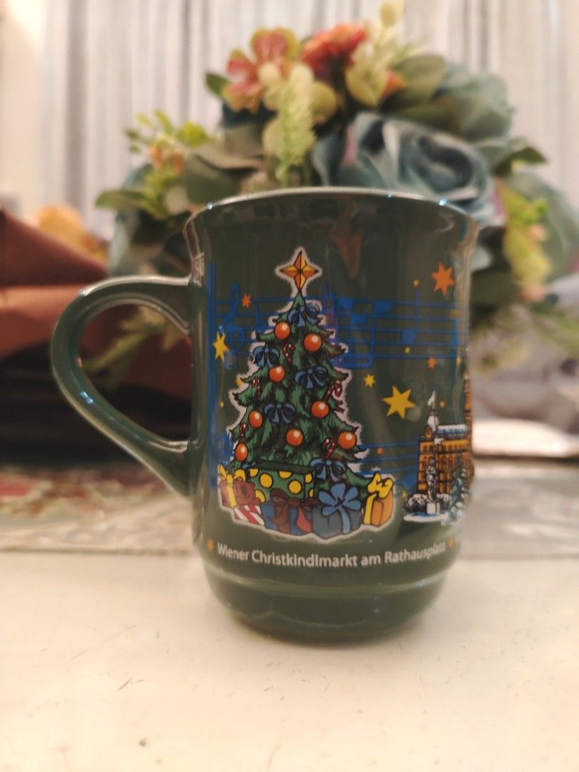 Vienna Christmas Green Mug (Category: Coffee & Tea Tableware) located in San Fernando. Submitted by jpmarketplace2023 (Listing ID 1461919890, Image 3). Description: 💚 All items are authentic from Japan. 💛 MOP: GCash (❌️ GCash Protect) 🩵 MOD: LBC only (❌️ S. Checkout, COD, COP) 💙 Meet-up: Vista Mall, San Fernando, Pampanga 💜 All items are on-hand. 🧡 First to pay gets the item first. ❤️ Breakable items are packed with care and caution. Seller