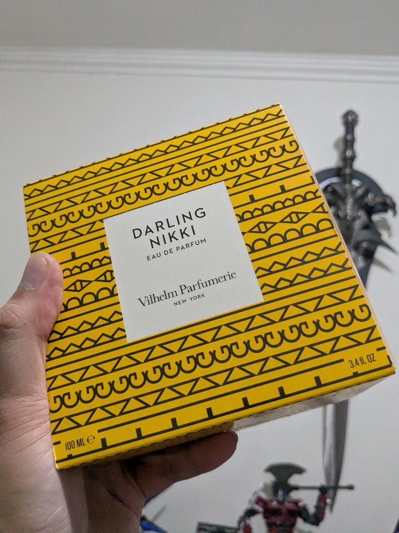 Vilhelm Parfumerie Darling Nikki Eau de Parfum 100ml (Category: Fragrance & Deodorants) located in Marikina City. Submitted by griffin.chua (Listing ID 1461830678, Image 1). Description: - Original Darling Nikki by Vilhelm Parfumerie - Eau de Parfum, 100ml bottle - Comes in original packaging - Distinctive yellow and black design - Perfect for lovers of unique fragrances.