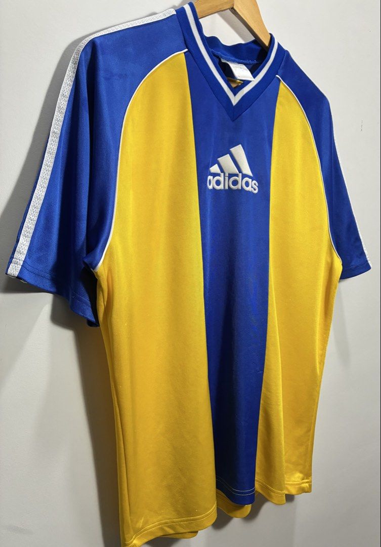 Vintage adidas soccer jersey (Category: Tshirts & Polo Shirts ) located in Manila. Submitted by egayfinds420 (Listing ID 1461945757, Image 2). Description: VINTAGE ADIDAS SOCCER JEREY 😍🥶 EXCELLENT CONDITION COLOR RATE 9.5/10 OR BETTER MEDIUM 23 x 30 .