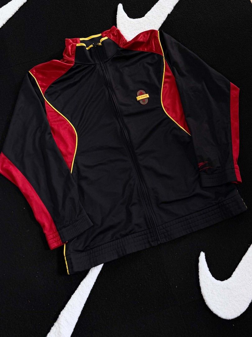 vintage Adidas T-Mac Track Jacket (Category: Coats, Jackets and Outerwear) located in Manila. Submitted by curated_premium (Listing ID 1461824040, Image 2). Description: excellent condition 10/10 color rate 9.5/10 condition size large to xl 23 width 28 length no issue.