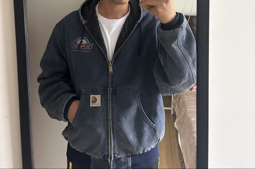 Vintage Carhartt JQ283 Active Jacket Dated 1996 (Category: Coats, Jackets and Outerwear) located in Calamba. Submitted by draynade (Listing ID 1461872535, Image 2). Description: Vintage Carhartt JQ283 Active Duck Jacket Insulated Lined warm Measurements: Width chest - 27.5 Length top to bottom - 28.5 Sleeve - 26.5 Item Description: Minor fade, fade patch, minor scratch, & minor stain Calamba Laguna loc.