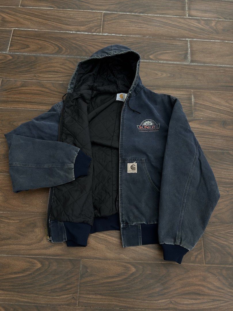 Vintage Carhartt JQ283 Active Jacket Dated 1996 (Category: Coats, Jackets and Outerwear) located in Calamba. Submitted by draynade (Listing ID 1461872535, Image 3). Description: Vintage Carhartt JQ283 Active Duck Jacket Insulated Lined warm Measurements: Width chest - 27.5 Length top to bottom - 28.5 Sleeve - 26.5 Item Description: Minor fade, fade patch, minor scratch, & minor stain Calamba Laguna loc.