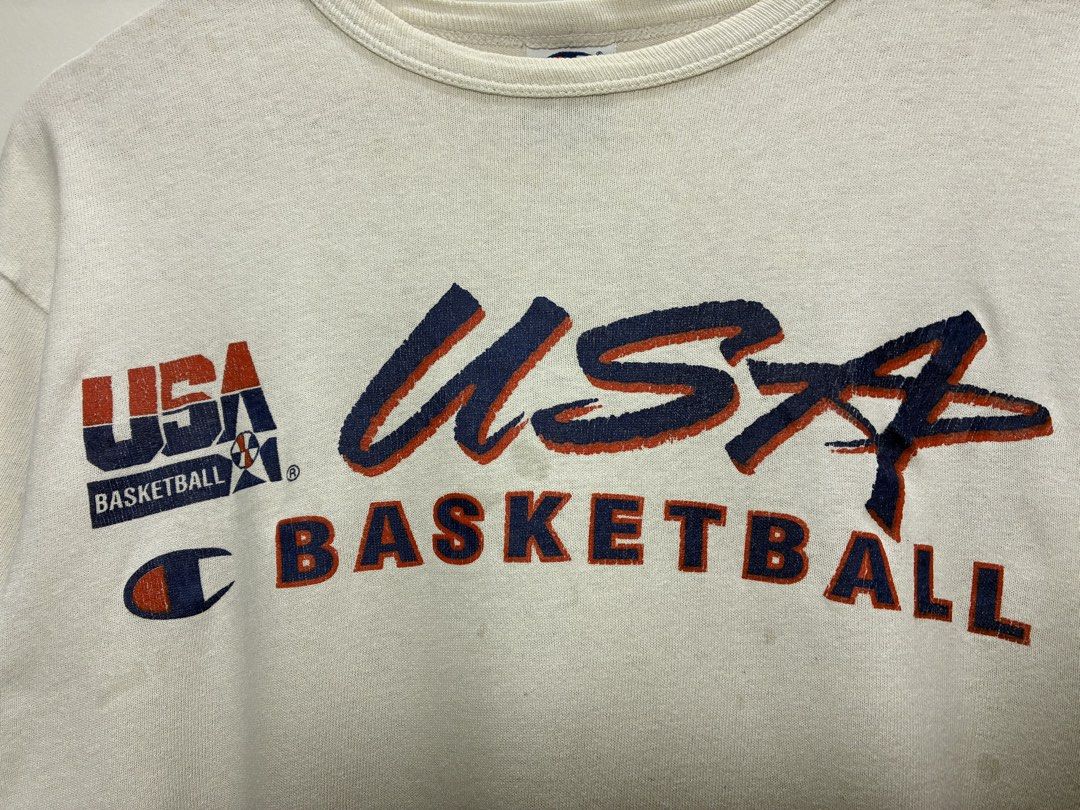 VINTAGE CHAMPION USA DREAM TEAM (Category: Tshirts & Polo Shirts ) located in Manila. Submitted by egayfinds420 (Listing ID 1461949191, Image 3). Description: VINTAGE CHAMPION USA DREAM TEAM 😍🥶 EXCELLENT CONDITION COLOR RATE 9.5/10 OR BETTER MEDIUM BOXY 23 x 25 .