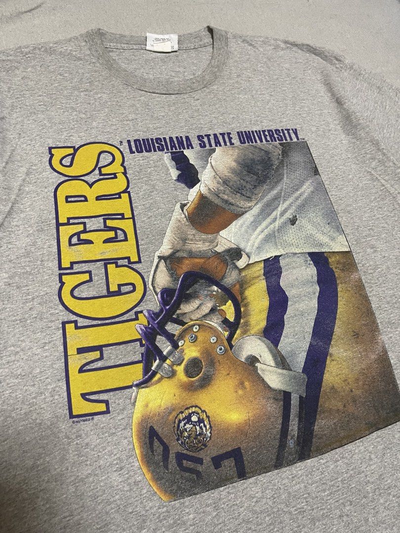 Vintage LSU Tigers Shirt (Category: Tshirts & Polo Shirts ) located in Bulacan. Submitted by sanjisthrift (Listing ID 1461935965, Image 2). Description: Size XL oversized Width 23 Length 28.5 Very Good Condition 9/10 .