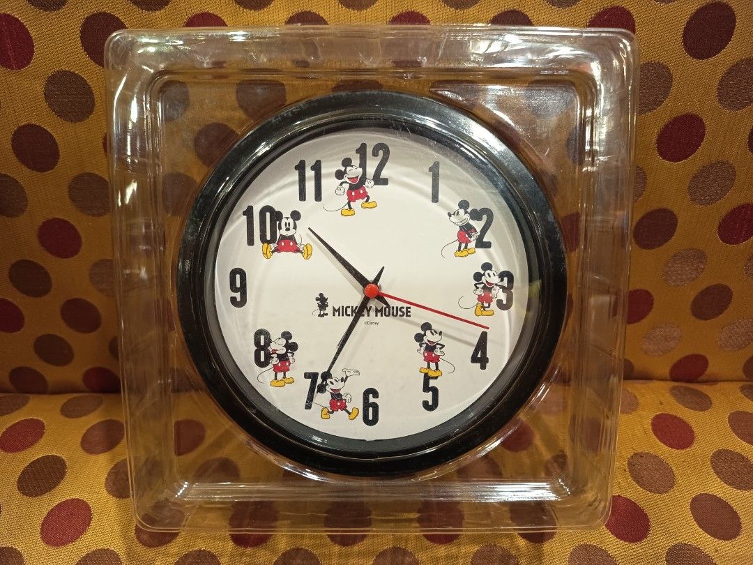 Vintage Retro 1990's Mickey Mouse Alarm Clock Wall Clock (Category: Clocks) located in Makati City. Submitted by taditzantiqueandvintagestore (Listing ID 1461964077, Image 1). Description: Vintage Retro 1990's Mickey Mouse Alarm Clock Wall Clock • Vintage Retro 1990's Mickey Mouse Alarm Clock Wall Clock • Good Working Condition • Good Working Alarm Clock • Great Addition to your ManCave • 1,000 pesos only Text or Call : ZeroNine22Five33TwoThree45