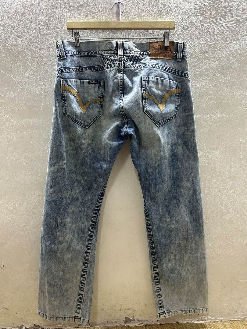 VINTAGE VON DUTCH WASHED PANTS (Category: Jeans) located in Caloocan City. Submitted by j3ngsanity (Listing ID 1461958409, Image 2). Description: BEWANG 36 to 38 HABA 41 HEM 8.5 ISSUE : MIN DISTRESS ON HEM.