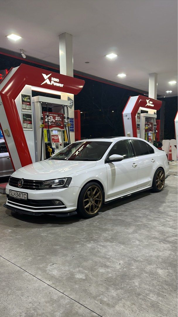 Volkswagen Jetta 1.4 TSI DSG Highline (A) (Category: Used Cars) located in Singapore. Submitted by ppropro (Listing ID 1461965283, Image 1). Description: Jetta MK6 1.4 TSI EA111 sell/dekit 1. Bastuck Exhaust [Non-Operated] 2. HRE F1A6 Flow-Formed Rims 18x8 ET35 225/40R18 3. Trapo Mat 4. Android Player 5. Highline Headlights 6. Highline Taillights 7. Other Jetta MK6 EA111 parts PM more to discuss/quote, Thank you!.