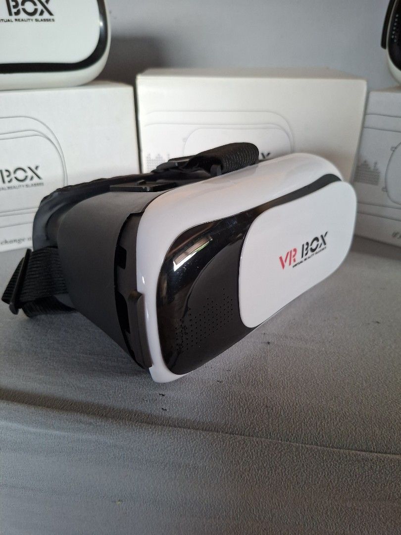 VR BOX 2.0 Virtual Reality Glasses (Category: Virtual Reality) located in Pasig City. Submitted by glen.s (Listing ID 1461799297, Image 3). Description: -Model: VR Box 2.0 -Material: ABS, PC - Compatible with smartphones from 3.5 to 6.1 inches. - Lightweight design (0.414 kg) - Compact dimensions: 19.5 x 14 x 11 cm. - Includes 1 VR-BOX Headmount 3D VR Virtual Reality Glasses and Box 1pc = PHP 100.00 Buy 3pcs = PHP 250.00 only Used only once for t