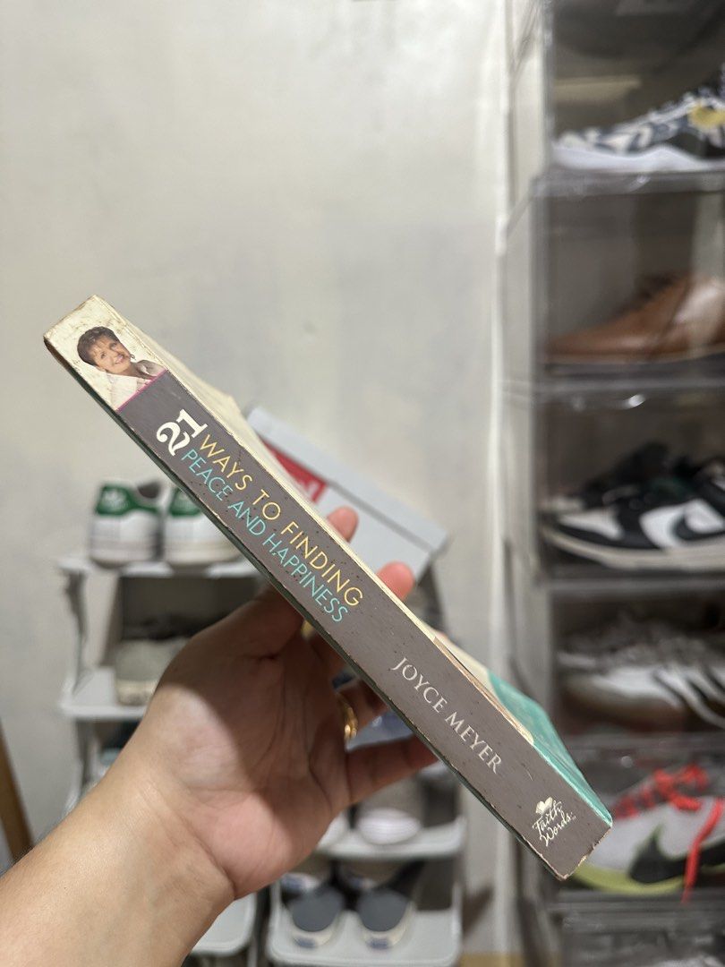 Ways to Finding Peace and Happiness by Joyce Meyer (Category: Storybooks) located in Manila. Submitted by jmalinea (Listing ID 1461847653, Image 3). Description: RFS: Decluttering Shipping: Via Lalamove Loc: Sta. Rosa, Laguna - Title: Ways to Finding Peace and Happiness by Joyce Meyer - Previously published as: In Pursuit of Peace - Content: Explores 21 ways to rediscover peace. - Key Themes: Overcoming anxiety, fear, and discontentment. - Ideal 