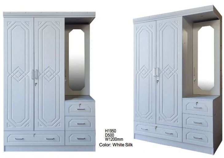 White Silk Wardrobe Cabinet Integrated Dressing Table, Mirror, & Drawer (Category: Shelves, Cabinets & Racks) located in Manila. Submitted by namirkahal (Listing ID 1461848849, Image 1). Description: Our business helps companies design productive environments through: - Modular Workstations & Office Cubicles - Ergonomic Office Chairs (Task chair, Executive chairs) - Conference & Executive tables - Customized Office Storage & Filing Cabinets We of