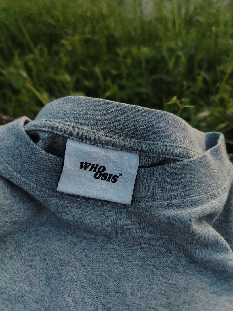 WHOOSIS Grey T-shirt with Pink Logo (Category: Tshirts & Polo Shirts ) located in Santa Maria. Submitted by vincellenard.-2 (Listing ID 1461908982, Image 3). Description: - Brand: WHOOSIS - Color: Grey - Design: Pink logo across chest - Material: 100% Cotton - Size/Dimensions: Width: 22 Length: 28.