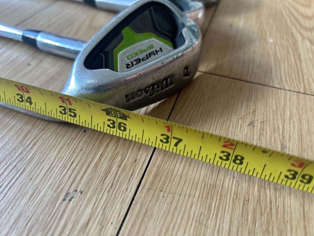 Wilson HyperSpeed iron P 5 6 7 8 9 (Category: Golf) located in Pasig City. Submitted by califinestcollectibles (Listing ID 1461860349, Image 3). Description: Wilson HyperSpeed iron P 5 6 7 8 9 SH#0018 36-37 inch 38 inch 39-40 inch 38-39 inch 39 inch entry-level package set designed for game improvement and maximum forgiveness Original/authentic From USA Pick Up at One Oasis condominium Ortigas extension pasig city Or Delivery via lalamove, Jnt, L