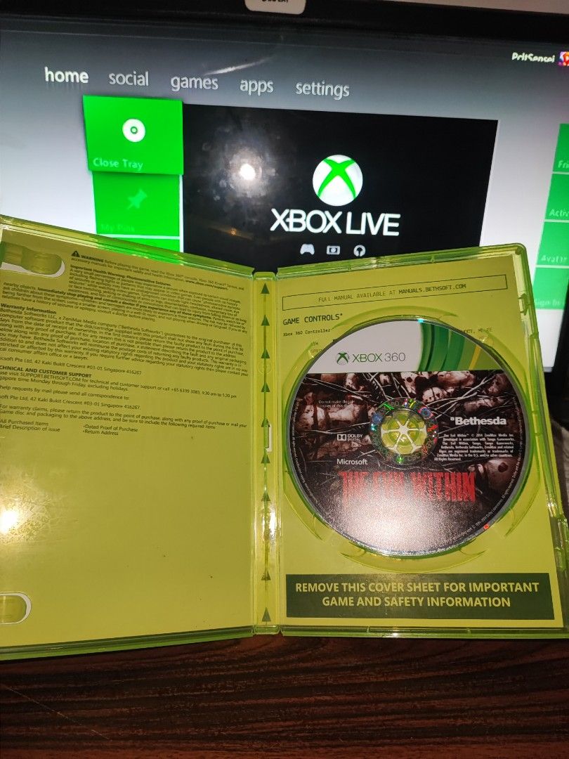 XBOX 360 CD " The Evil Within " NTSC J (Category: Xbox) located in Manila. Submitted by pcltasenseigaming (Listing ID 1461926583, Image 2). Description: XBOX 360 CD " The Evil Within " NTSC J 📌 Price 569 📌 Negotiable 📌 Details : Normal na sa 2nd hand cd na may scratch/scratches 📌 2nd Hand Tested Working 📌 Can Send Pictures/Video Of Item With Time & Date 📌 Compatibility is buyer's responsibility 📌 PLEASE RATE MY MARKETPLACE PROFILE AFTER TR